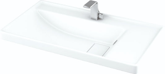 Mobilier Baie MDF și lavoar, Seria 286, 100cm, Alb