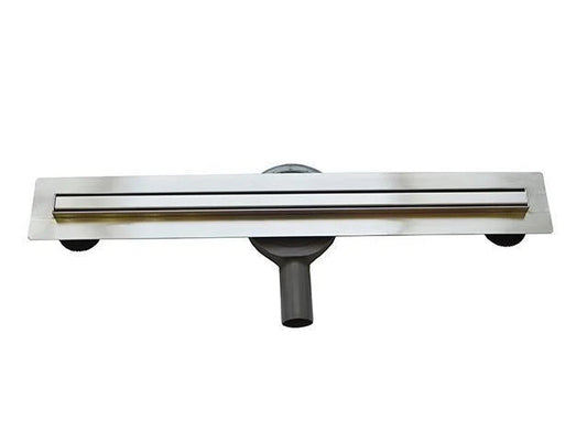 Rigolă de scurgere îngustă din oțel inoxidabil cu grilă 80cm – crom