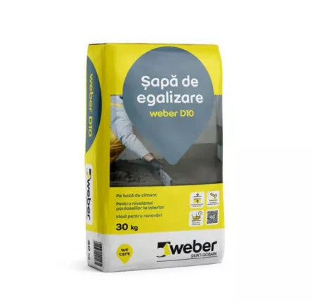 Sapa de egalizare Weber D10 30 kg