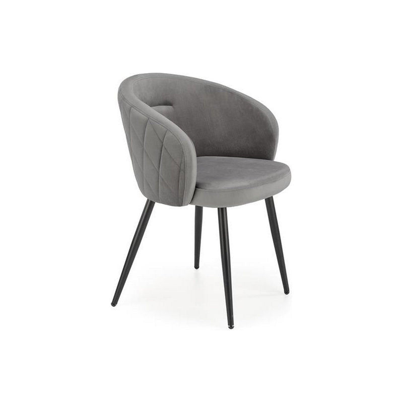 Scaun K430, gri, stofa/metal, 61x54x77 cm