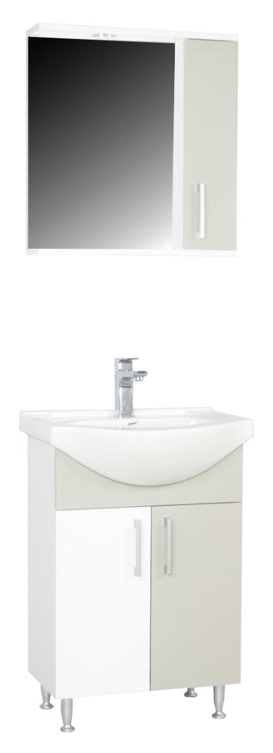 Mobilier Baie eco și lavoar, Seria 001, 55cm, Taupe