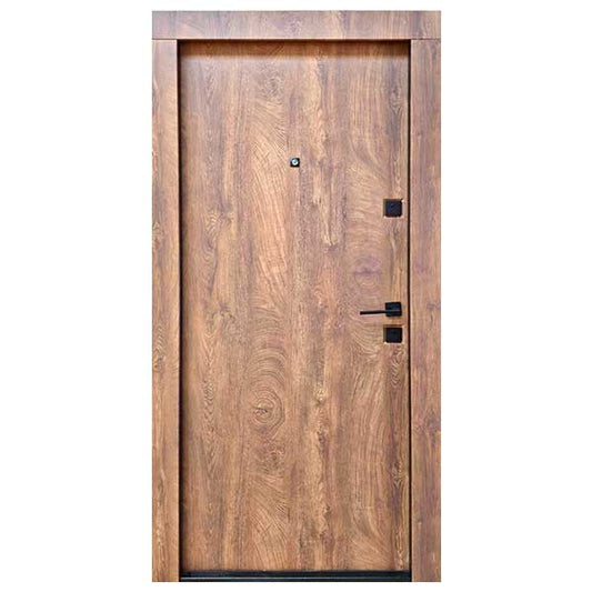 Ușă Metalică Apartament Clasic Stejar Auriu