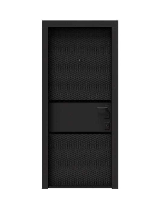 Usa exterior Dub ( soft touch negru / alb mat)