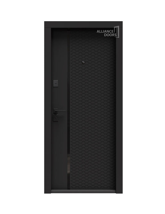 Usa exterior Mil Black ( soft touch negru / alb mat)