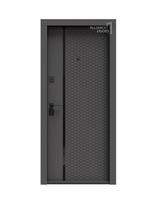 Usa premium de intrare apartament Milano gri soft touch / alb mat