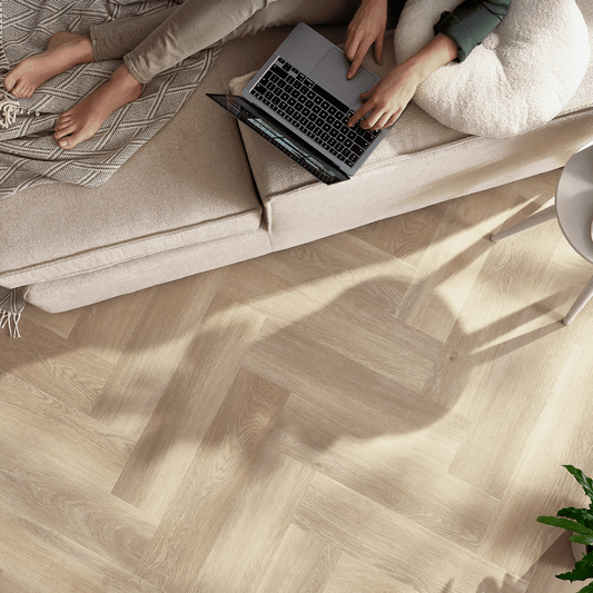 Pardoseala SPC Arbiton Amaron Herringbone CA187 Stejar Dearwood