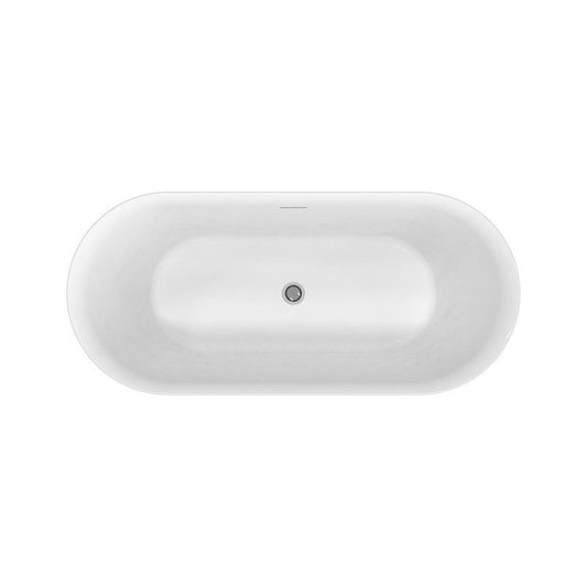 Cada freestanding, Florida, Viva Slim, ovală, cu instalatie completa, 167 cm, alb