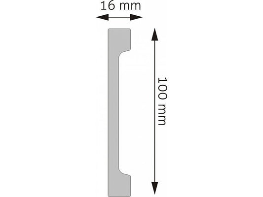 Plinta decorativa alba duropolimer 29