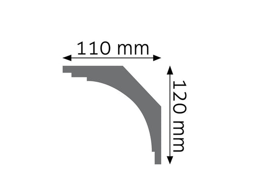 Cornisa decorativa pentru tavan LGG02