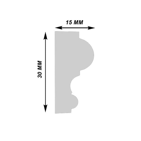Brau decorativ din poliuretan B-101