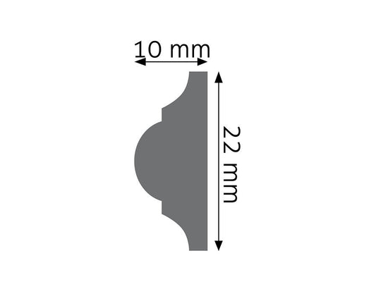 Brau decorativ alb din DUROTEC 03