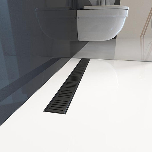 Rigola pentru dus neagra Alcaplast, Simple, 550mm