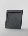 Cădiță de duș STONE cu sifon de scurgere, din marmură turnată, cu efect ardezie 90x90x2,5cm – antracit (2box)