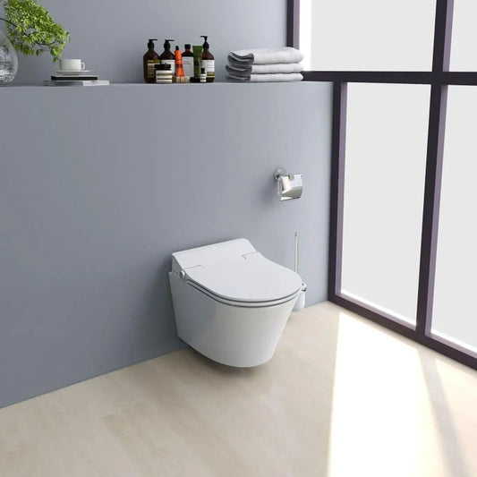 Vas WC INDIANA rimless, suspendat, cu capac inteligent – alb (2box)