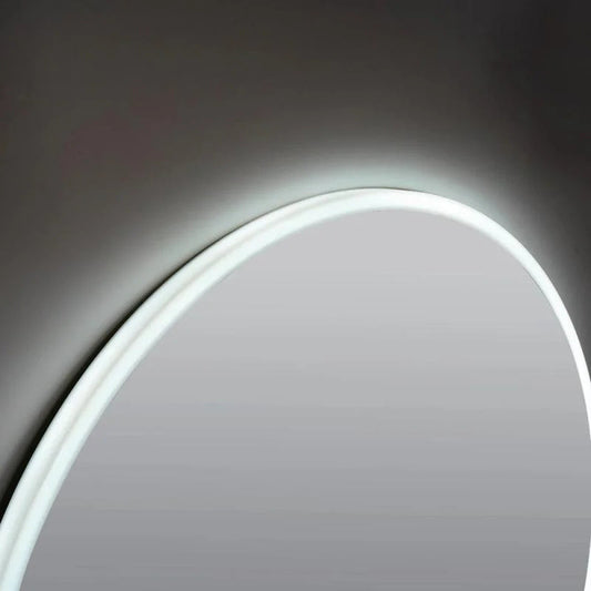 Oglindă LED, lumină reglabilă, dezaburire, ceas si temperatură, 100cm