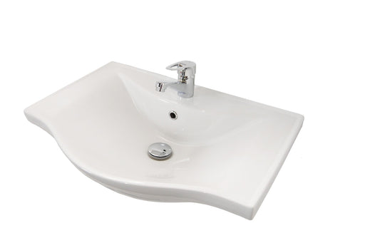 Mobilier Baie și lavoar, Seria 130, Suspendat, 55cm, Alb