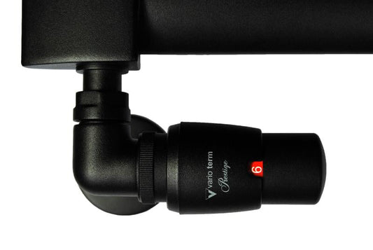 Robinet termostatic pe partea dreaptă CORNERPEX / VISION – negru