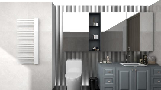 Calorifer portprosop BLACK LINE WHITE 1200x502mm – Alb Lucios