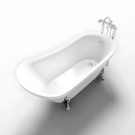 Cada Baie Freestanding Retro Klara 163x72cm, Acril, Finisaj Alb