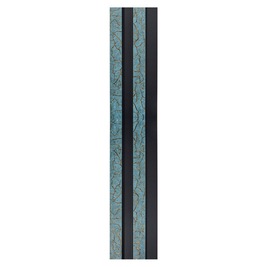 Set 5 panouri decorative, riflaj, polimer rigid, Naimeed D5476, 270x12x2cm, Turcoaz