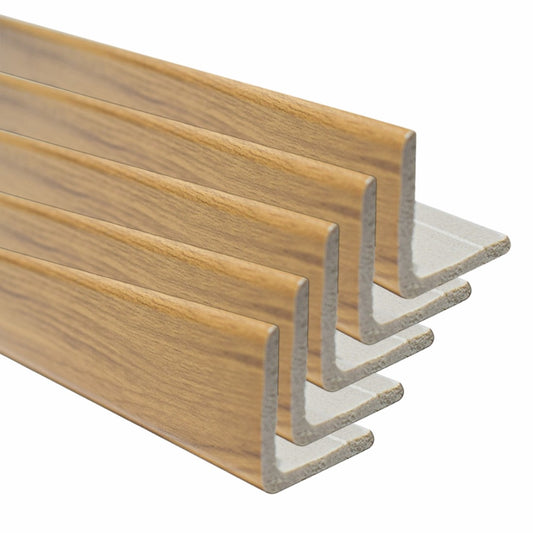 Set 5 Coltare decorative, polimer rigid, Naimeed D5509, Maro, 270x3x3cm