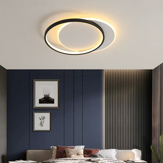 Lustra LED cu telecomanda CHIARA 76W, 3 Cercuri, lumina Rece/Calda/Neutra, Dimabila, Negru