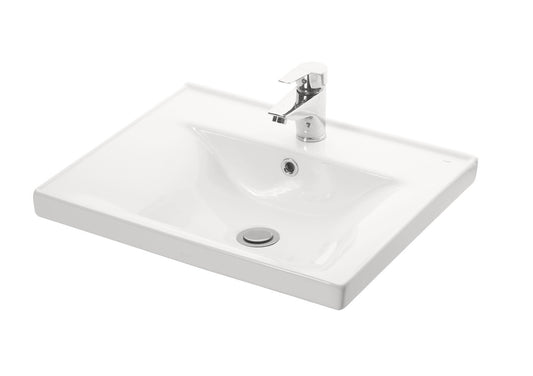 Set Mobilier Baie cu lavoar și Oglindă, Seria 733, Suspendat, Sertare, 60cm, Antracit
