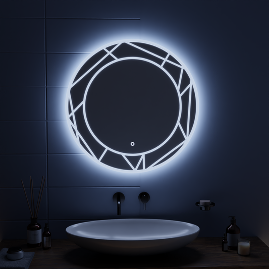 Oglinda LED Touch Astrix 70x70 cm