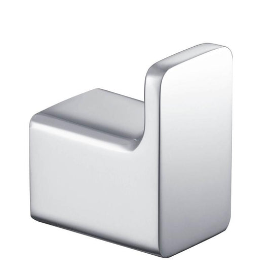 Cuier de perete MONO, finisaj crom lucios, din oțel inoxidabil – 25×35 mm