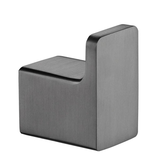 Cuier de perete MONO, finisaj grafit periat, din oțel inoxidabil – 25×35 mm