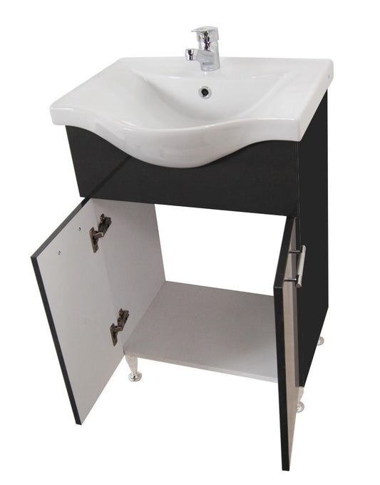 Mobilier Baie MDF și lavoar, Seria 153, 55cm, Antracit