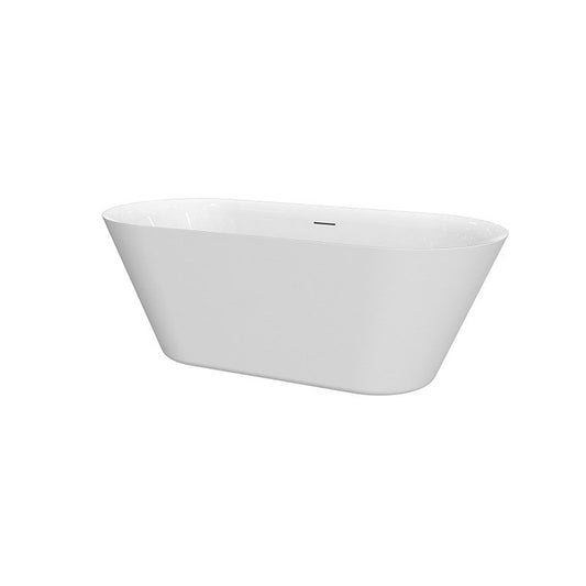 Cada freestanding, Florida, Viva Slim, ovală, cu instalatie completa, 167 cm, alb