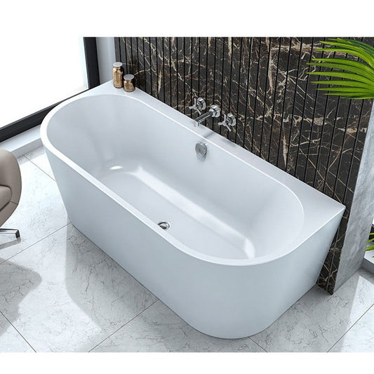 Cada freestanding Kolpasan, Dream 170, semi-ovala, cu instalatie, alb
