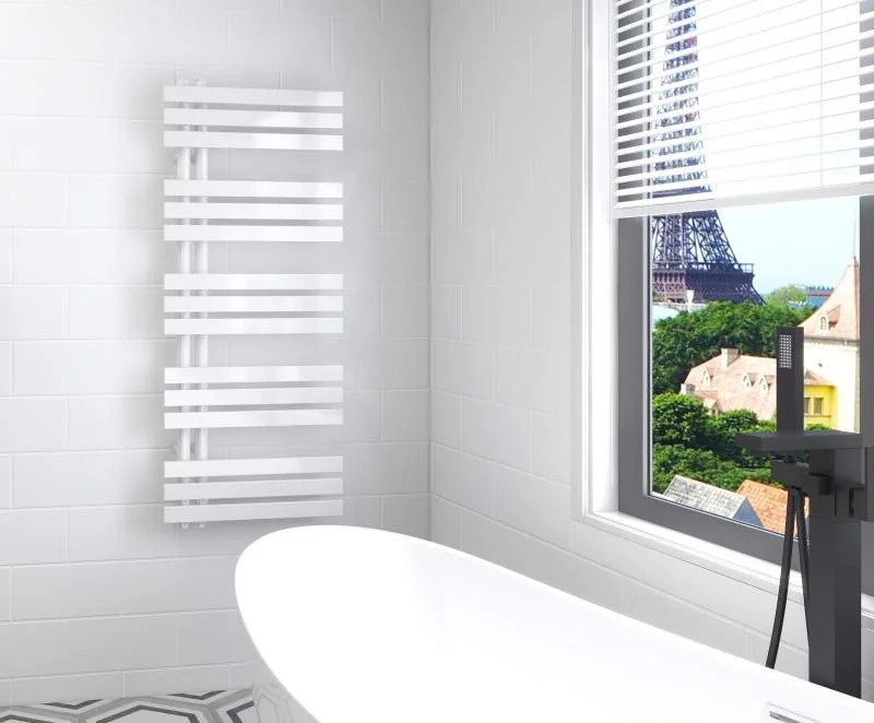 Calorifer portprosop HORIZONT WHITE SLIM 1200x500mm – alb