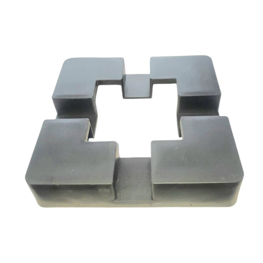Capac mascare stalp, plastic, Naimeed D6477, 15x15x3 cm, Gri