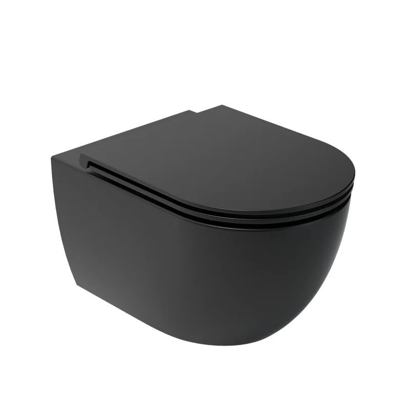 Capac WC ARIZONA Slim, SoftClose, QuickRelease – negru