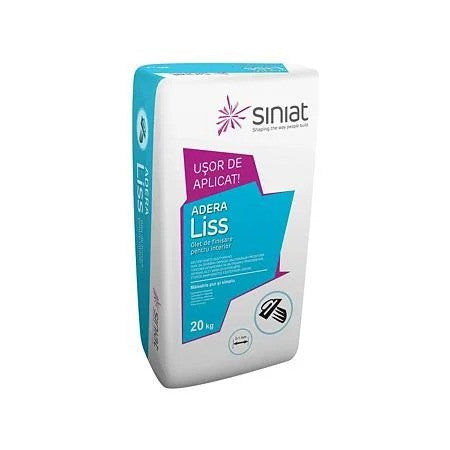 Siniat Adera Liss glet de finisaj pentru interior, 20 kg