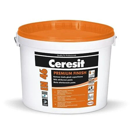 Glet de finisaj premium Ceresit IN 46, pasta, gata preparat, 25 kg