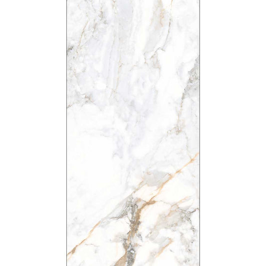 Gresie Noble Tesoro White Polished Rect 60x120 cm