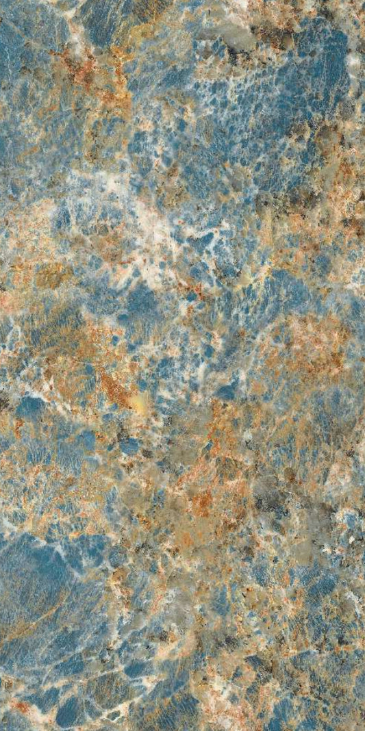 Gresie portelanata rectificata Amazone Aqua 60X120, lucioasa