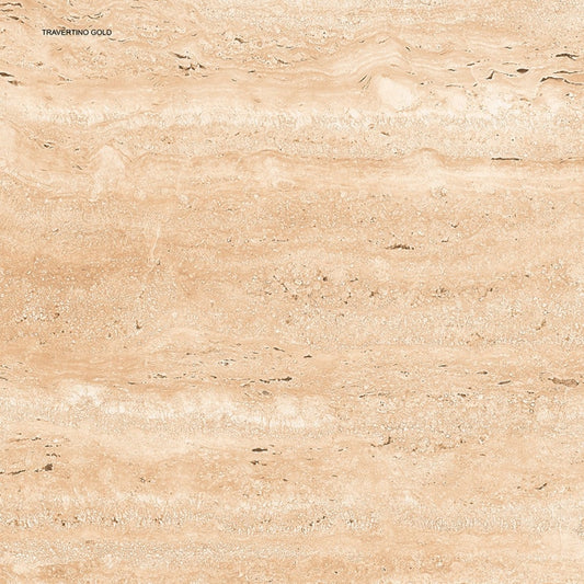 Gresie portelanata rectificata Travertino Gold 60x60cm