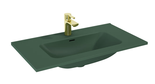 Lavoar încorporabil 80cm, verde mat – Skappa