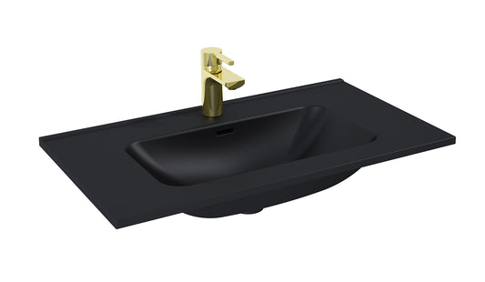 Lavoar încorporabil 80cm, negru mat – Skappa
