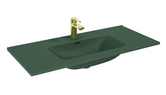 Lavoar încorporabil 100cm, verde mat – Skappa