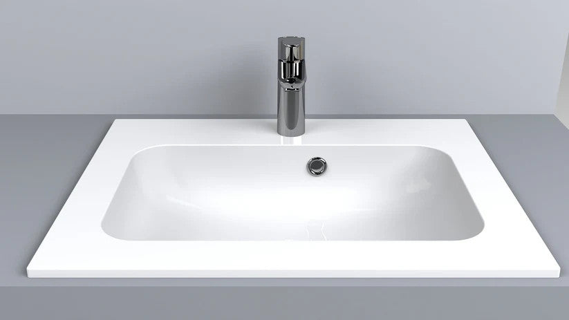 Lavoar Della 600 pentru blat alb lucios