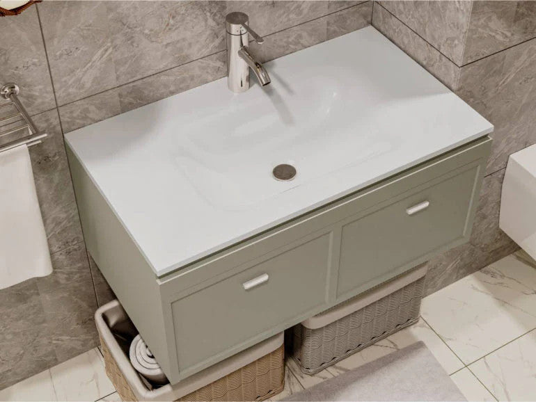 Lavoar pe blat Jessel 800, Miraggio alb mat