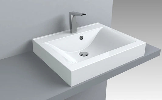 Lavoar pe blat Louisana 600, Miraggio alb mat