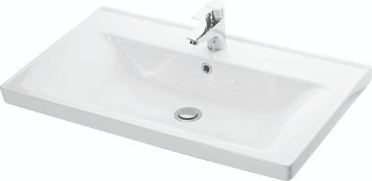 Mobilier Baie MDF și lavoar, Seria 786, 65cm, Cappuccino