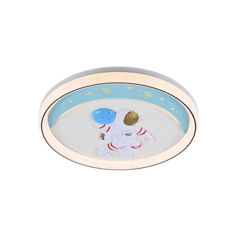 Lustra LED cu telecomanda MORETTI 120W, lumina Rece/Calda/Neutra, Dimabila, Albastru Alb