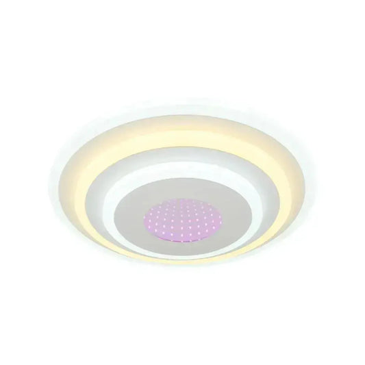 Lustra LED NIVARA 3D 20W, Diametru 30cm, lumina Rece/Calda/Neutra, Alb